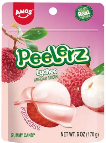Amos Peelerz Peelable Gummy Candy – Assorted Fruit Flavors