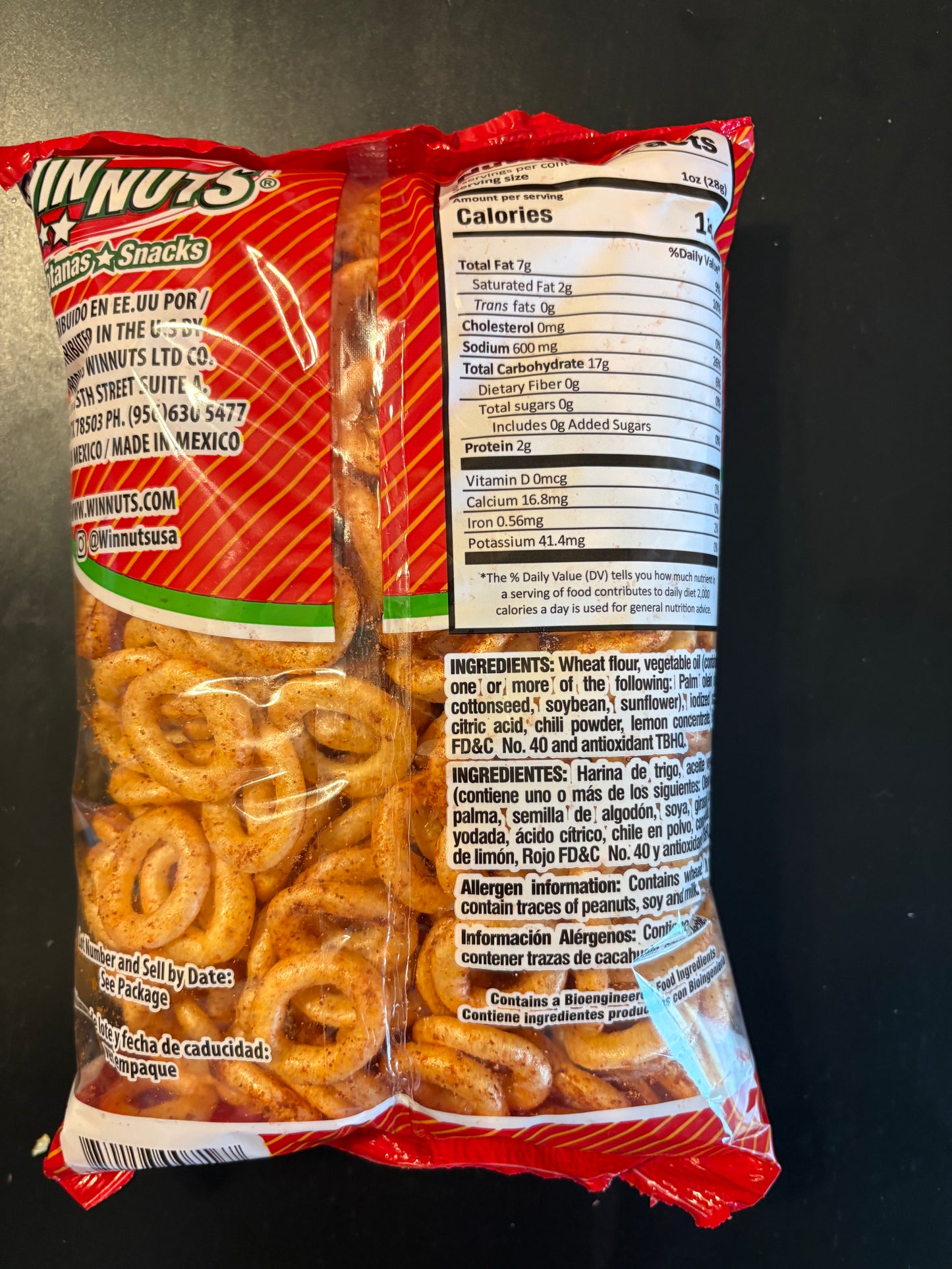 Win Nuts Botana De Trigo - Chile y Limon