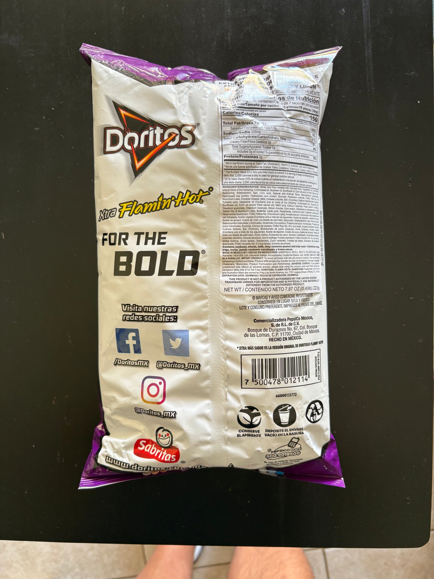 Doritos Xtra Flamin’ Hot Tortilla Chips