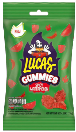 Lucas Gummy Spicy Watermelon Candy