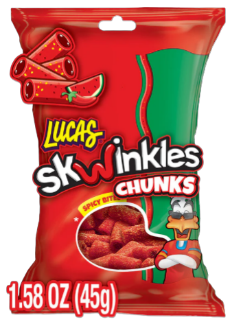 Lucas Skwinkles Chunks Watermelon Candy