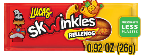 Lucas Skwinkles Rellenos Pineapple Candy