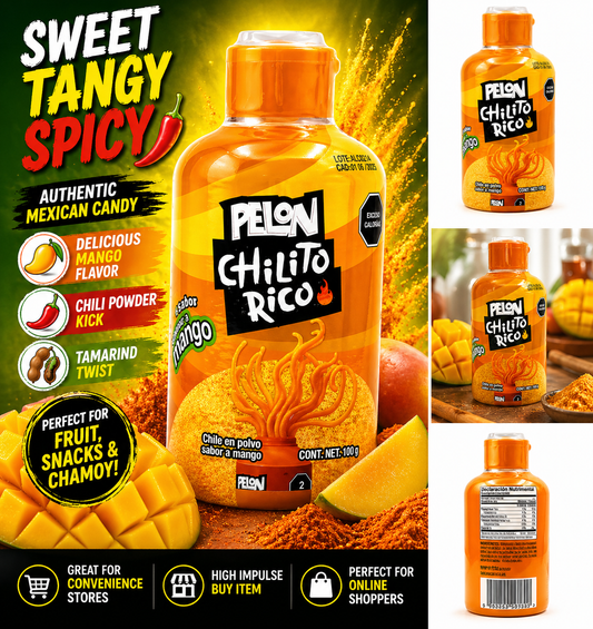 Pelon Chilito Rico Mango Powder Candy – Sweet, Tangy & Spicy Mexican Candy