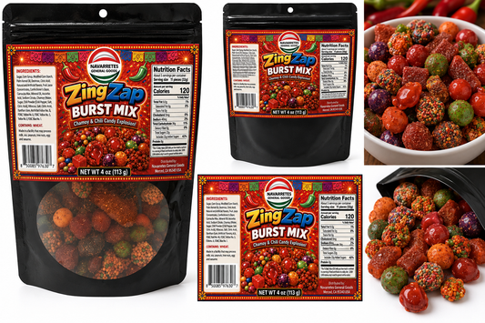 ZingZap Burst Mix – Chamoy & Chili Candy Mix – 4 oz